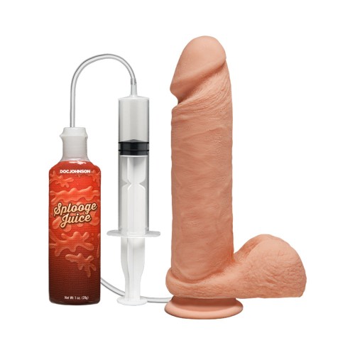 El D Perfecto D 8 pulg. Squirting con Bolas ULTRASKYN Vainilla