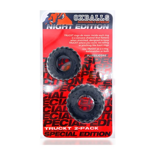 OxBalls Truckt Cockring Set Silicone Night Edition