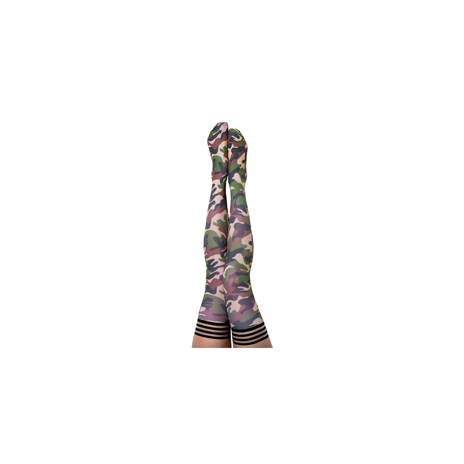 Kixies Alex Camo Thigh-Highs for All-Day Comfort