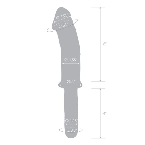 Dildo de Cristal Doble de 11 Pulgadas