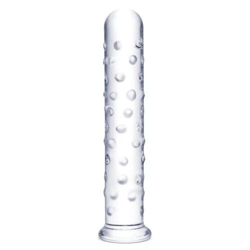 Glas 10 in. Extra Large Glass Dildo - Nubby Texture for Ultimate Pleasure