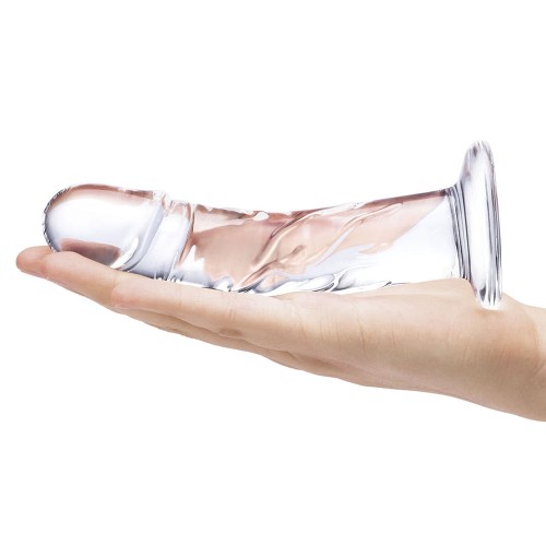 Curved Realistic Glass Dildo 7 inch