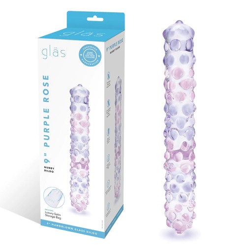 Dildo de Vidrio Nubby de 9 in.