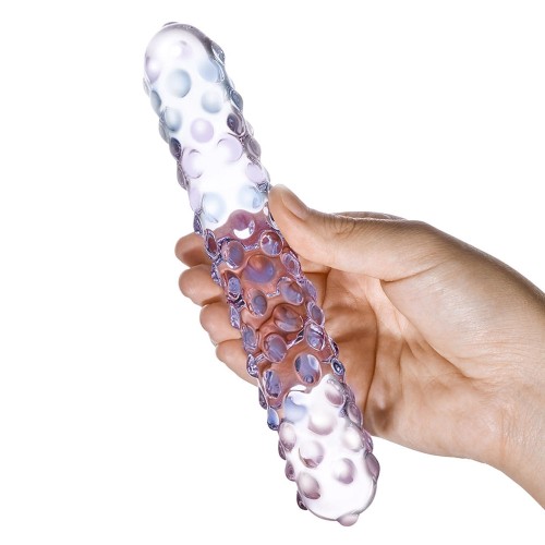 Glas 9 in. Nubby Glass Dildo