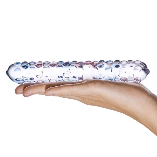 Glas 9 in. Nubby Glass Dildo