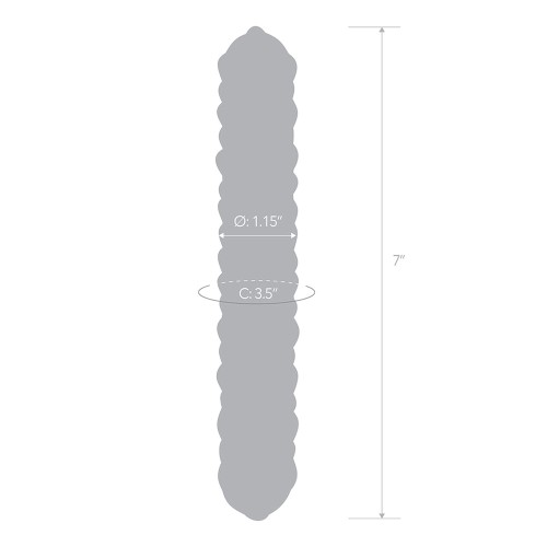 Dildo de Vidrio Nubby de 9 in.