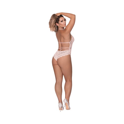 Magic Silk Seabreeze Teddy Snap Crotch Blush S/M