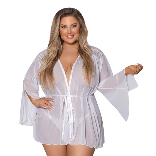 Modern Romance Short Robe by Magic Silk for Seductive Nights