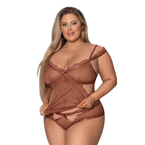 Magic Silk Caramel Kiss Cami & Boyshort Set