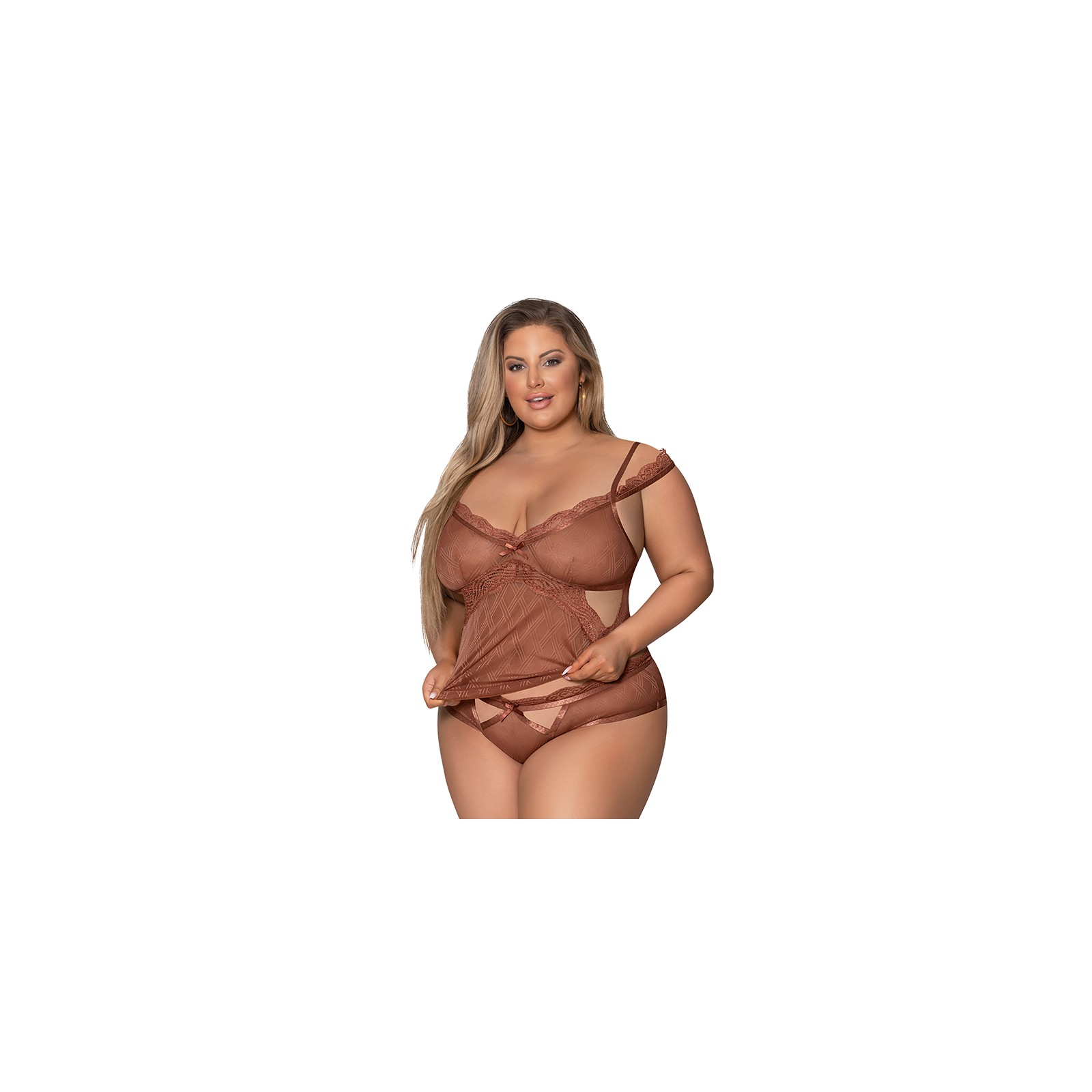 Magic Silk Caramel Kiss Cami & Boyshort Set