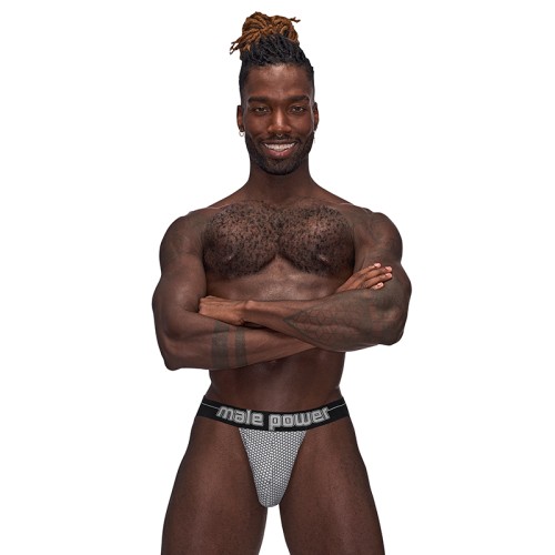 Jock Strappy Ring Male Power Sexagon Gris L/XL