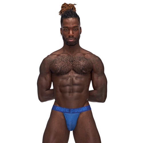 Male Power Sexagon Strappy Ring Jock Royal S/M - Comfort & Style