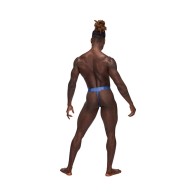 Male Power Sexagon Micro V Thong for Men Royal L/XL