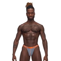 Male Power Casanova Uplift Thong Gray L/XL - Stylish Comfort