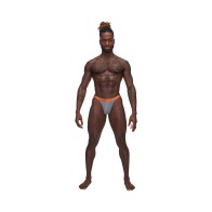 Tanga Uplift Casanova de Male Power Gris L/XL - Comodidad Elegante