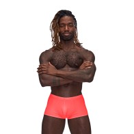 Male Power Barely There Mini Short Coral