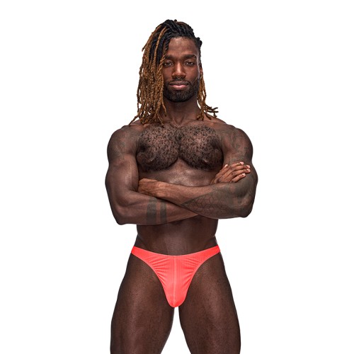 Male Power Bong Thong Barely There Coral S/M