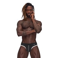 Male Power Sport Mesh Thong Black L/XL - Comfortable & Stylish