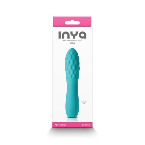 INYA Rita Vibrador Recargable Verde Aguamarina - Placer Compacto