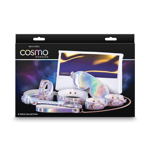 Colección de Bondage Cosmo 6 Piezas Arcoíris - Kit de Bondage Holográfico