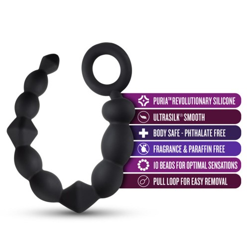 Anal Adventures Platinum Silicone Beginner Anal Beads