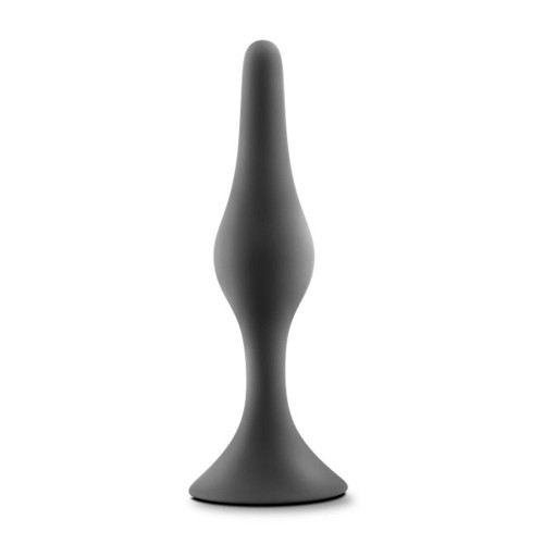 Anal Adventures Platinum Silicone Beginner Plug Large Black