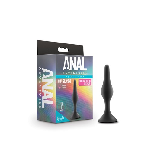 Anal Adventures Beginner Plug Medium Black | Comfort & Pleasure