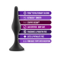 Anal Adventures Platinum Silicone Beginner Plug Kit in Black