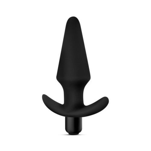 Plug Vibrador Anal de Silicona Platinum Aventuras Negras