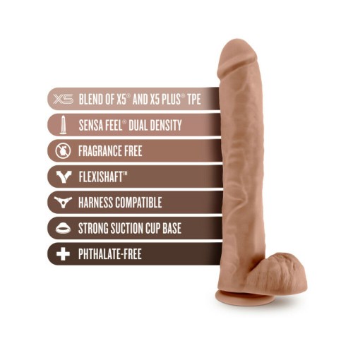 Au Naturel Daddy Dildo Posable 14" para Placer Realista