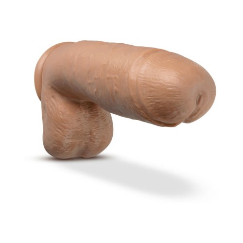 Au Naturel Huge 10 in. Posable Dual Density Dildo - Tan