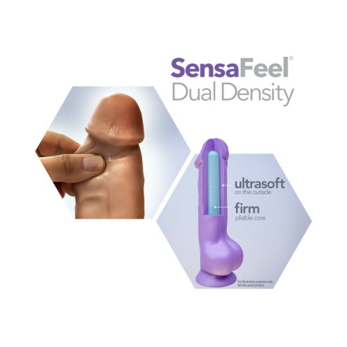 Au Naturel Dildo Poseable de 10 in. de Doble Densidad - Tan