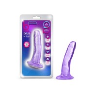 B Yours Plus Hard n' Happy Dildo 5 in. Purple - Realistic G-Spot Stimulation