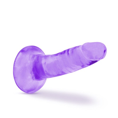 B Yours Plus Hard n' Happy Dildo 5 in. Purple - Realistic G-Spot Stimulation