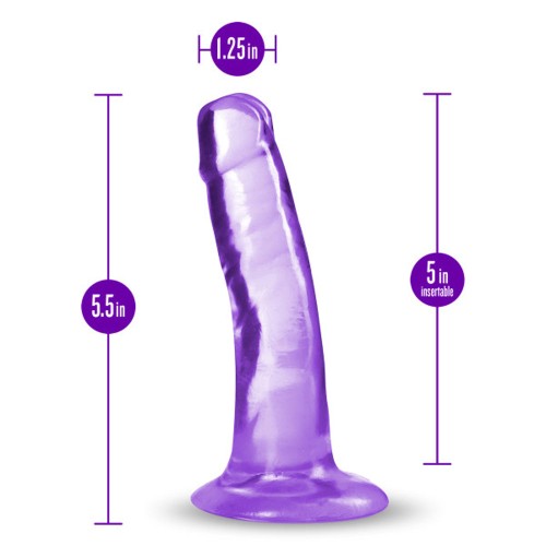 B Yours Plus Hard n' Happy Dildo 5 in. Purple - Realistic G-Spot Stimulation