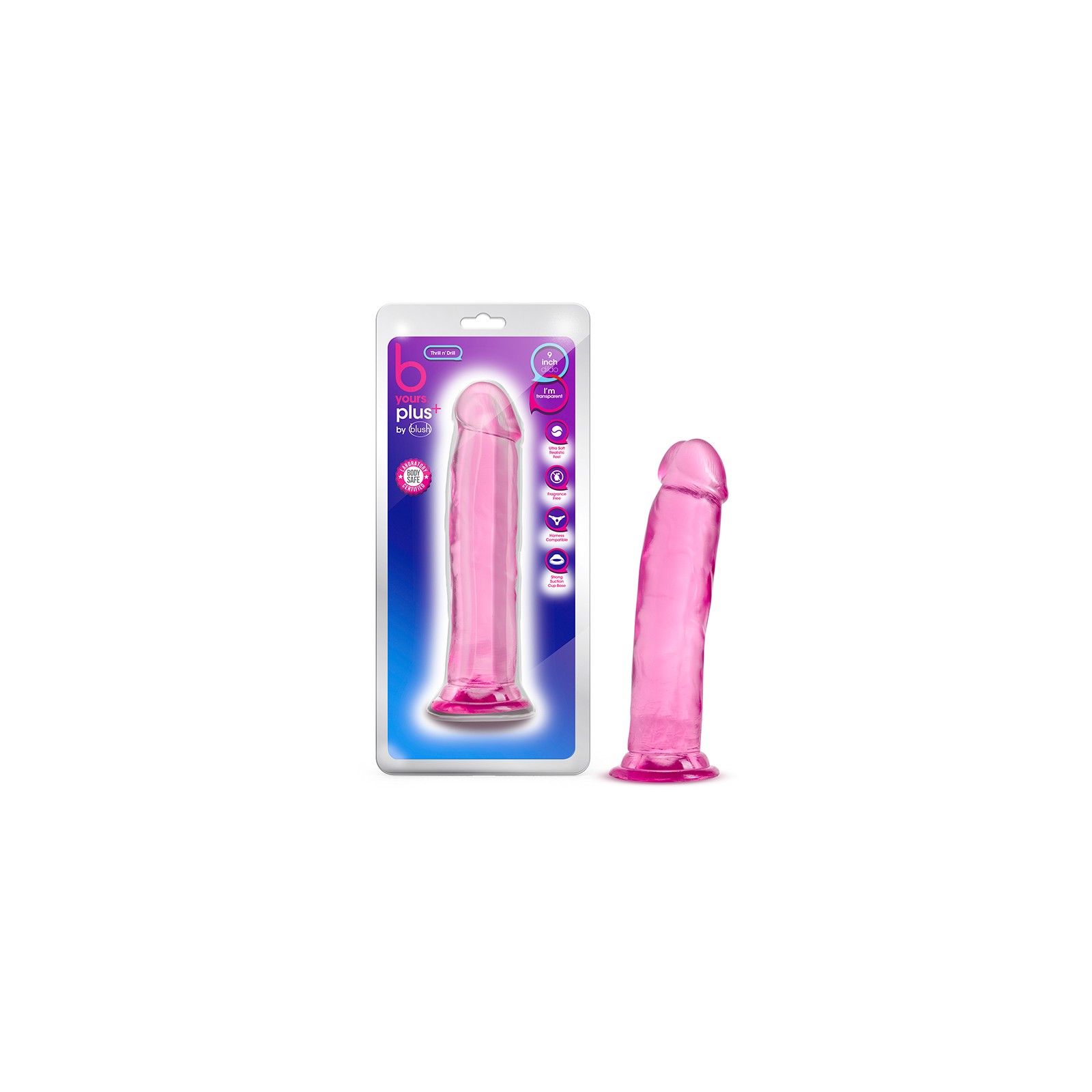 B Yours Plus Thrill n' Drill 9 in. Dildo