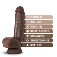 Dildo Posable Dr. Skin Plus Thick 8 in. - Placer Realista