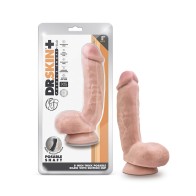 Dr. Skin Plus Thick Posable Dildo with Balls - Beige