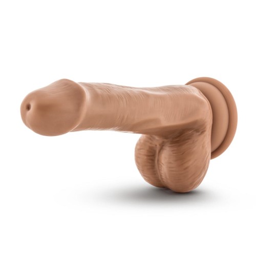 Dildo Dr. Skin Plus de 6 in. Posable con Testículos Beige