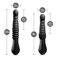 Dildo de Empuje Temptasia Lazarus de 10 in. para el Placer del Punto G