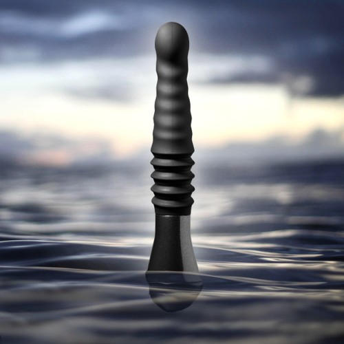 Dildo de Empuje Temptasia Lazarus de 10 in. para el Placer del Punto G