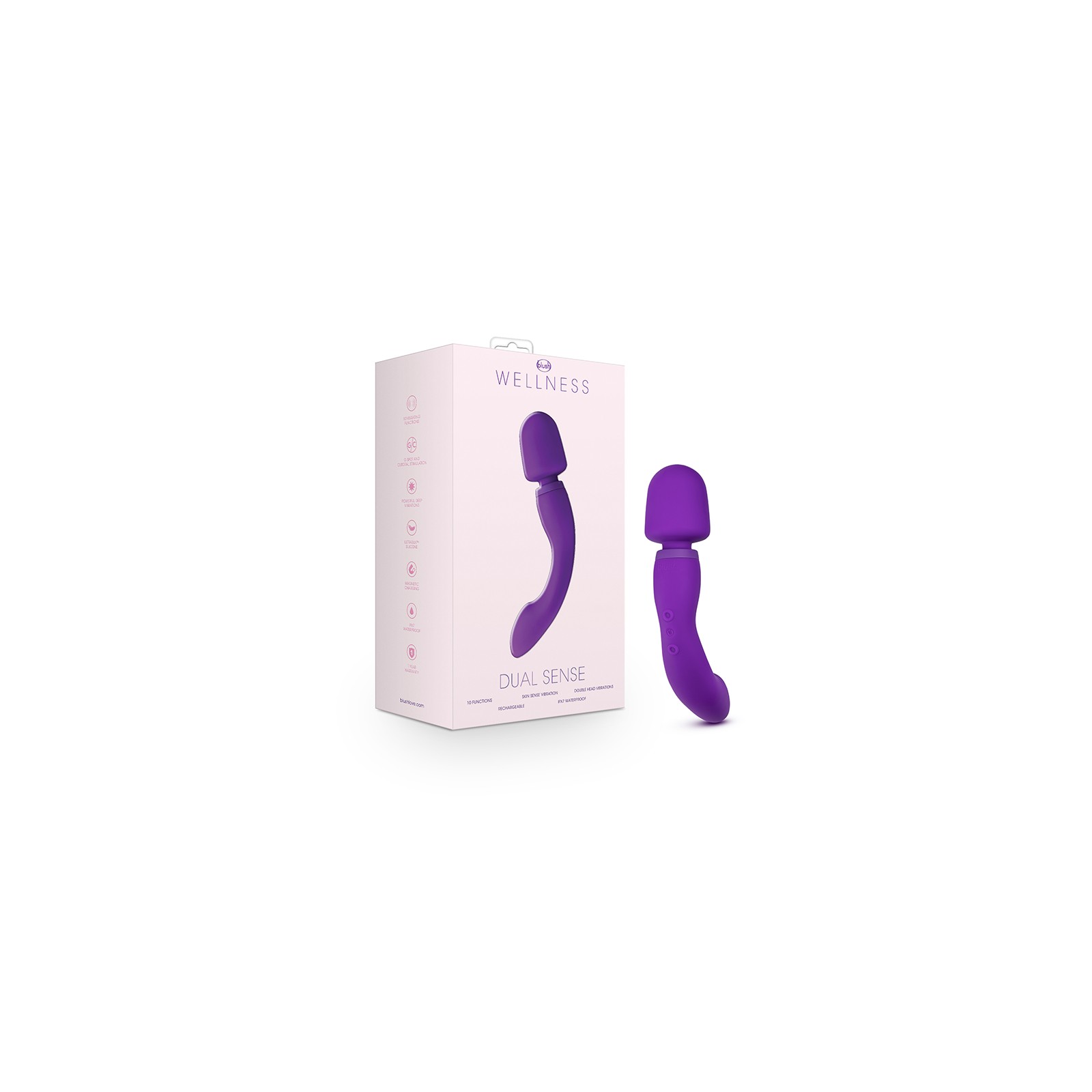 Wellness Dual Sense G-Spot and Wand Vibrator for Intense Pleasure