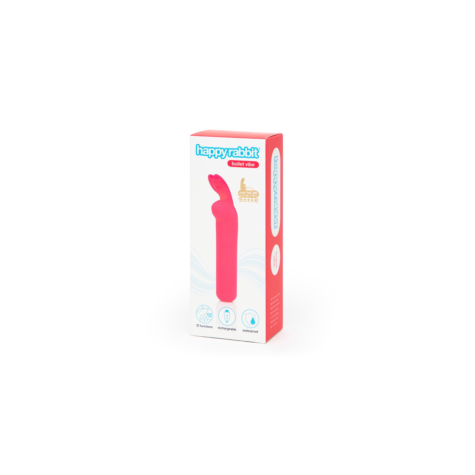 Happy Rabbit Rechargeable Silicone Bullet Vibrator Pink