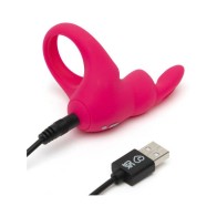 Anillo Vibrador Rechargeable con Orejas Happy Rabbit