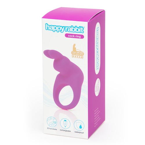 Cockring Happy Rabbit con Orejas para Placer Mejorado