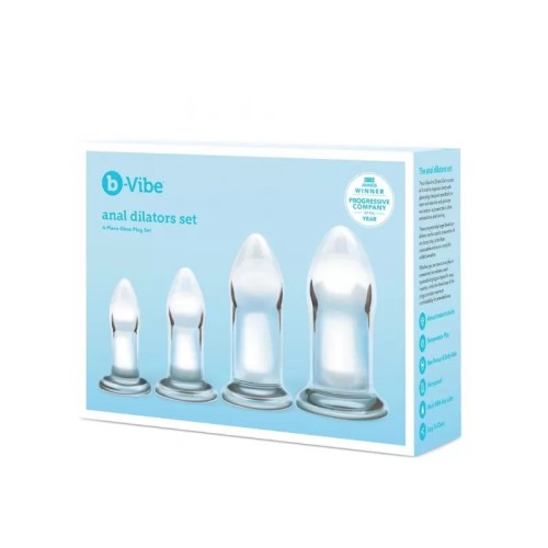 b-Vibe Glass Anal Dilators Set