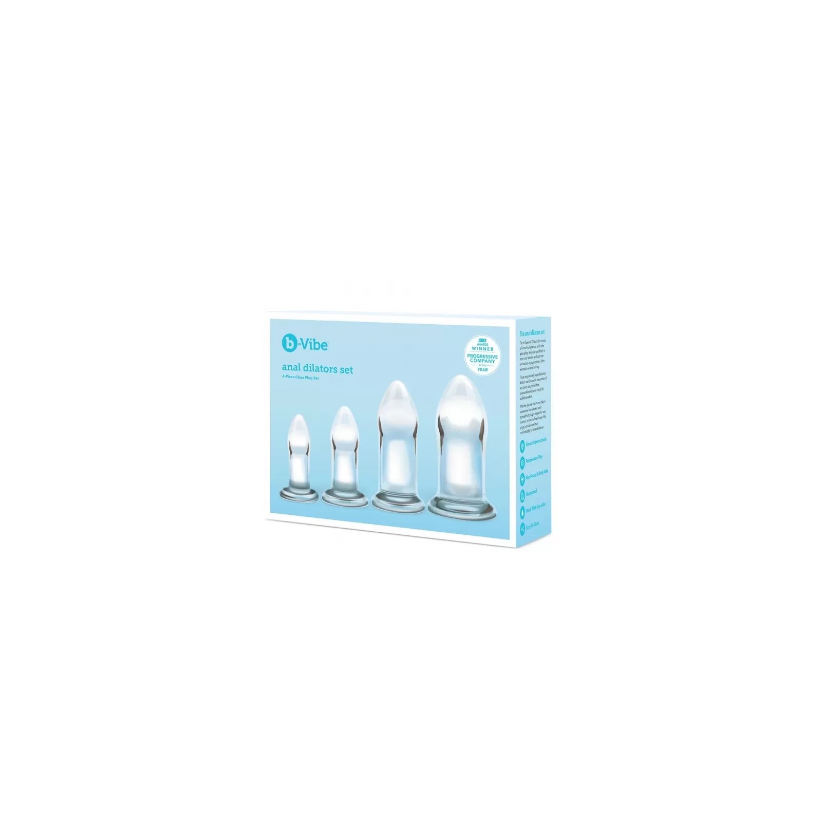 b-Vibe Glass Anal Dilators Set