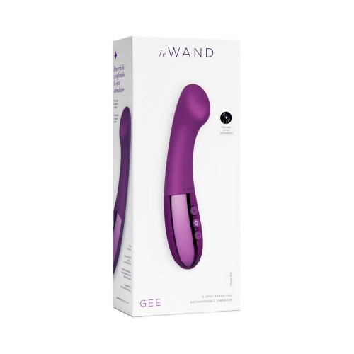 Le Wand Gee Rechargeable G-Spot Vibrator for Intense Pleasure