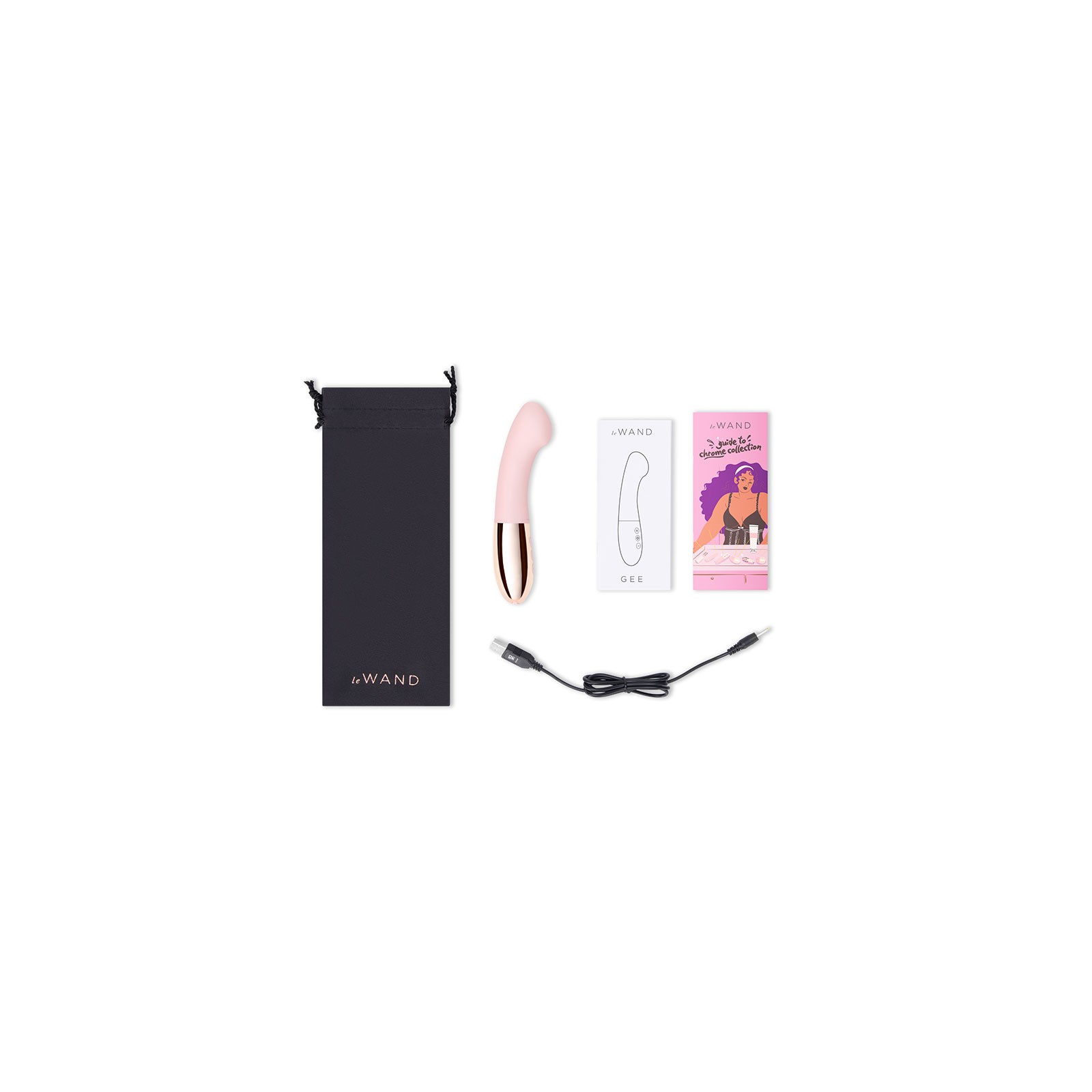 Le Wand Gee Vibrador Rosa Oro para el Punto G