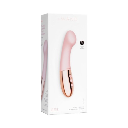 Le Wand Gee Vibrador Rosa Oro para el Punto G